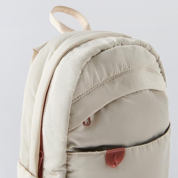 Zara Monochrome Backpack Off White - Picture 2 of 3